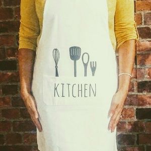 Beige Appron " KITCHEN"